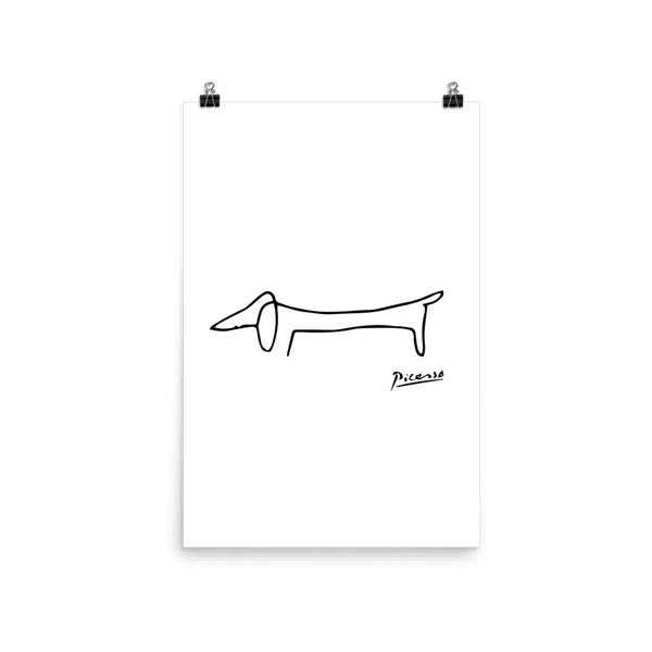 Pablo Picasso Dachshund Dog (Lump) Artwork Poster