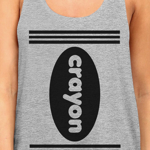 Crayon Women's Tank Top- Heather Grey