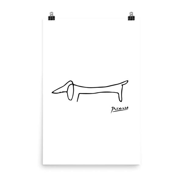 Pablo Picasso Dachshund Dog (Lump) Artwork Poster