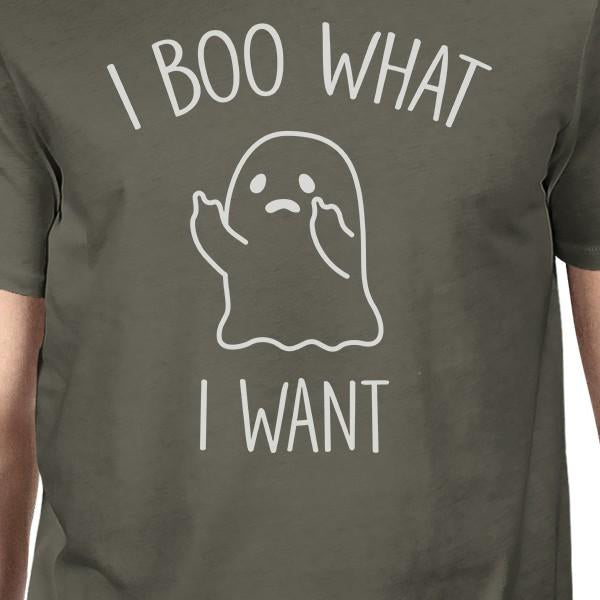 I Boo What I Want Ghost T-Shirt- Dark Grey
