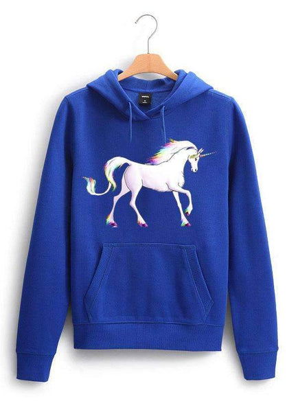 Unicorn 2 Unisex Hoodie- Blue