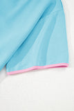 *Pre-Order* Color Block Drop Shoulder T-Shirt and Skort Set- 5 Colors