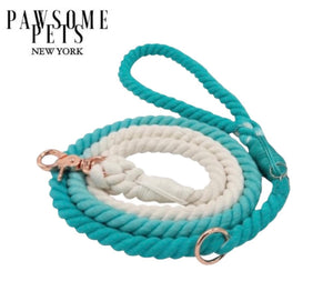 Rope Leash - Ombre Teal