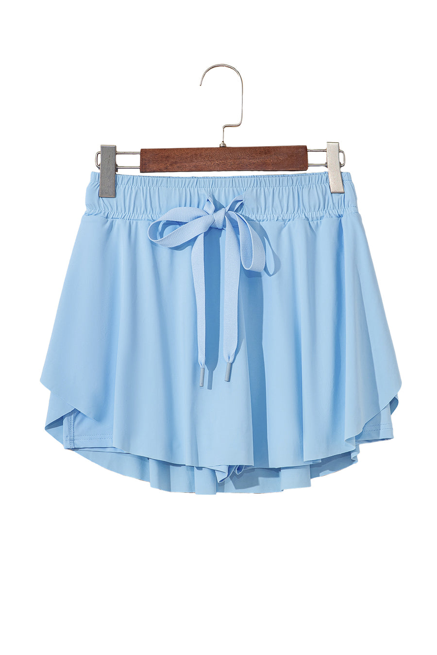 Ribbon Drawstring High-Waist Lined Tennis Skort- 6 Colors
