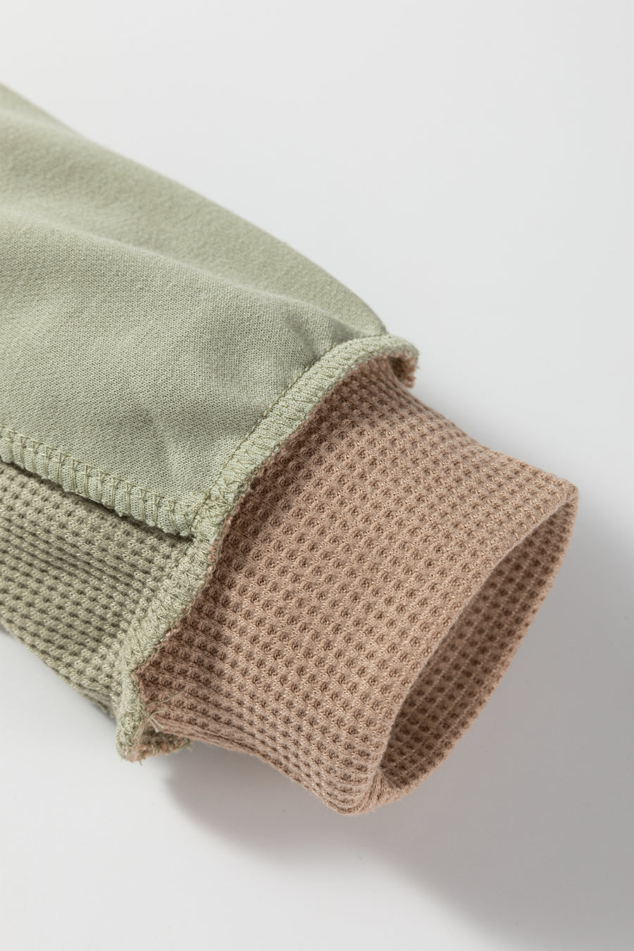 Color Block Waffle Knit Patchwork Oversized Sweatshirt- 3 Colors