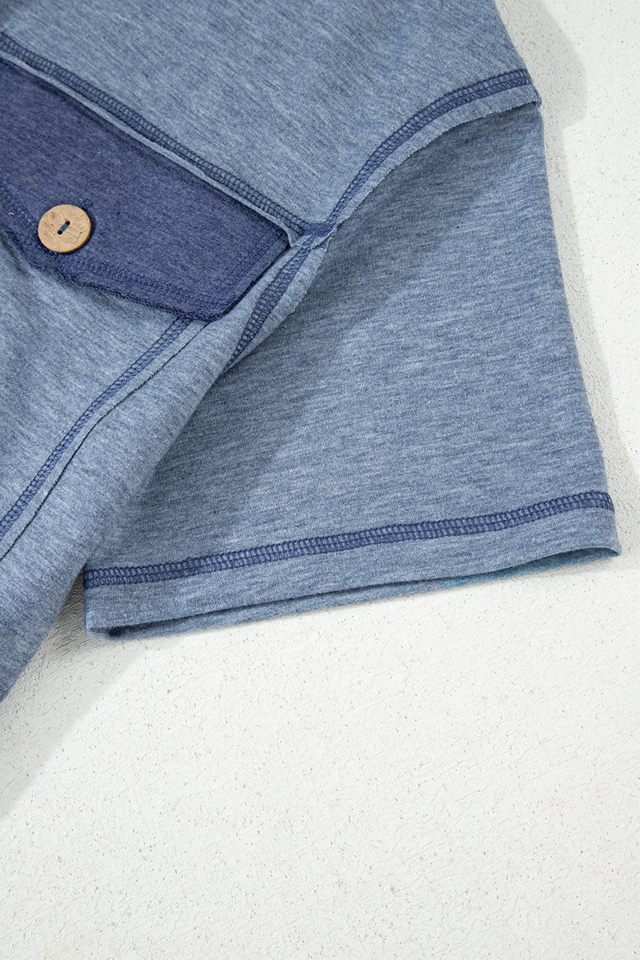 Button-Up Patchwork Pocket Short Sleeve Jumpsuit