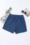 Drawstring Elastic Waist Built-In Brief Swim Shorts- 2 Colors