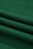 Evergreen Exposed Seam Raglan Sleeve Crew Neck Sweater