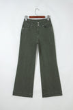 2-Button High Waist Wide Leg Jeans- 4 Colors