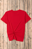 Basic Crew Neck Rolled Sleeve T-Shirt- 12 Colors