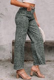 Print Frayed Edge Wide Leg High-Waist Jeans- 7 Styles