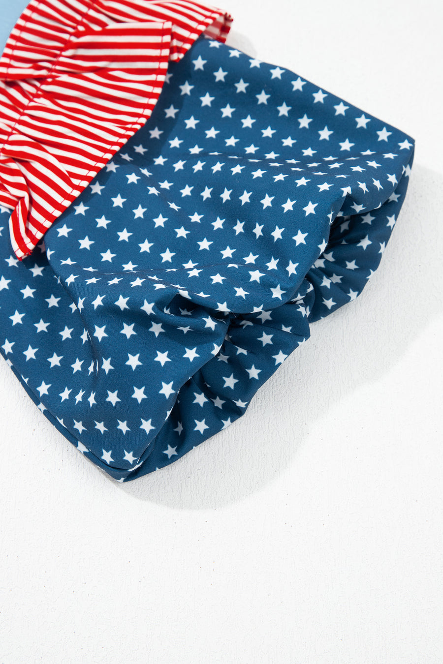 Stars and Stripes Contrast Puff Sleeve Top- 2 Colors
