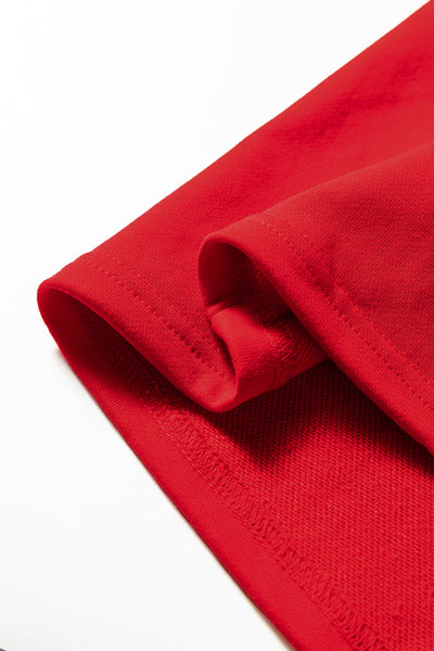 Tillandsia Purple Preppy Striped Sleeve Loose Mini Dress