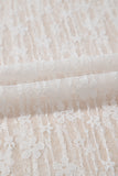 Floral Lace Sheer Long Sleeve Slim Fit Top- 3 Colors