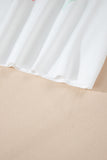 White & Pastel Bows Loose Fit Drop Sleeve Sweatshirt