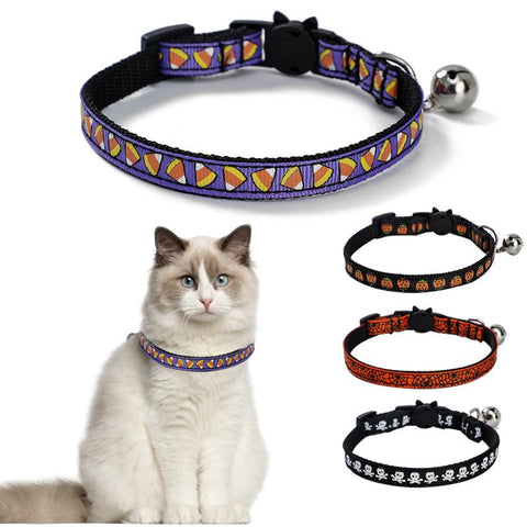 Halloween Cat Collar- 4 Options