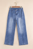 Center Seam Detail High Rise Jeans