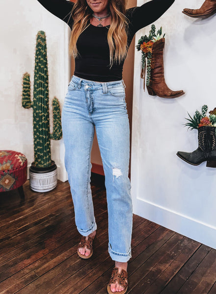 Chestnut Solid Color Long Sleeve Slim Fit Top