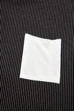 Twist Ribbed Color Block Pocket Crew Neck T-Shirt- 4 Colors