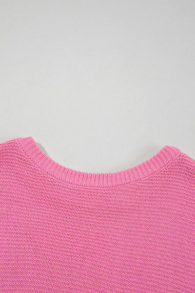 Solid Color Slit Hem Knit Top- 3 Colors