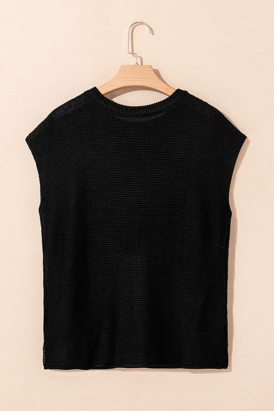 Solid Color Slit Hem Knit Top- 3 Colors