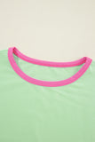Color Block Long Sleeve Loose Fit Top- 3 Colors