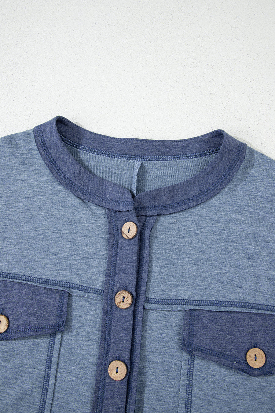 Button-Up Patchwork Pocket Short Sleeve Jumpsuit