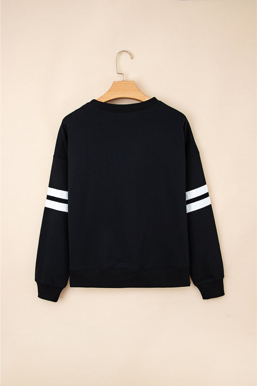 Varsity Striped Sleeve Loose Fit Sweatshirt- 8 Colors