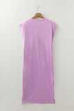 Mineral Wash T-Shirt Dress with Pockets- 3 Colors