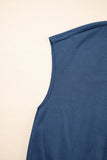 Cut-Out Back Drawstring Knit Romper- 2 Colors