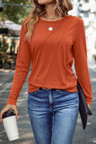 Asymmetric Seam Long Sleeve Shirt- 3 Colors