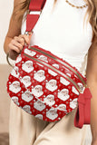 Graphic Print Multi Pocket Crossbody Bag- 4 Styles