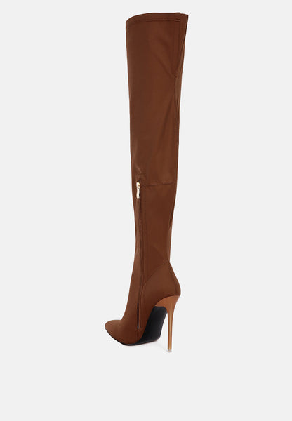 No Calm Super Stretch Stiletto Long Boot- 3 Colors