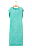 Mineral Wash T-Shirt Dress with Pockets- 3 Colors