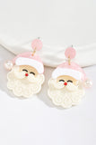 Pearl Santa Earrings- 2 Colors