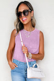 Wisteria Mineral Wash Chest Pocket Tank Top