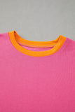 Color Block Patchwork Long Sleeve Top and Pants Set