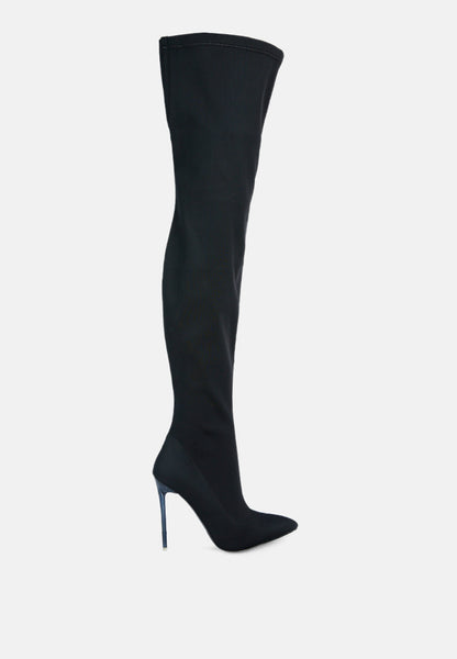 No Calm Super Stretch Stiletto Long Boot- 3 Colors