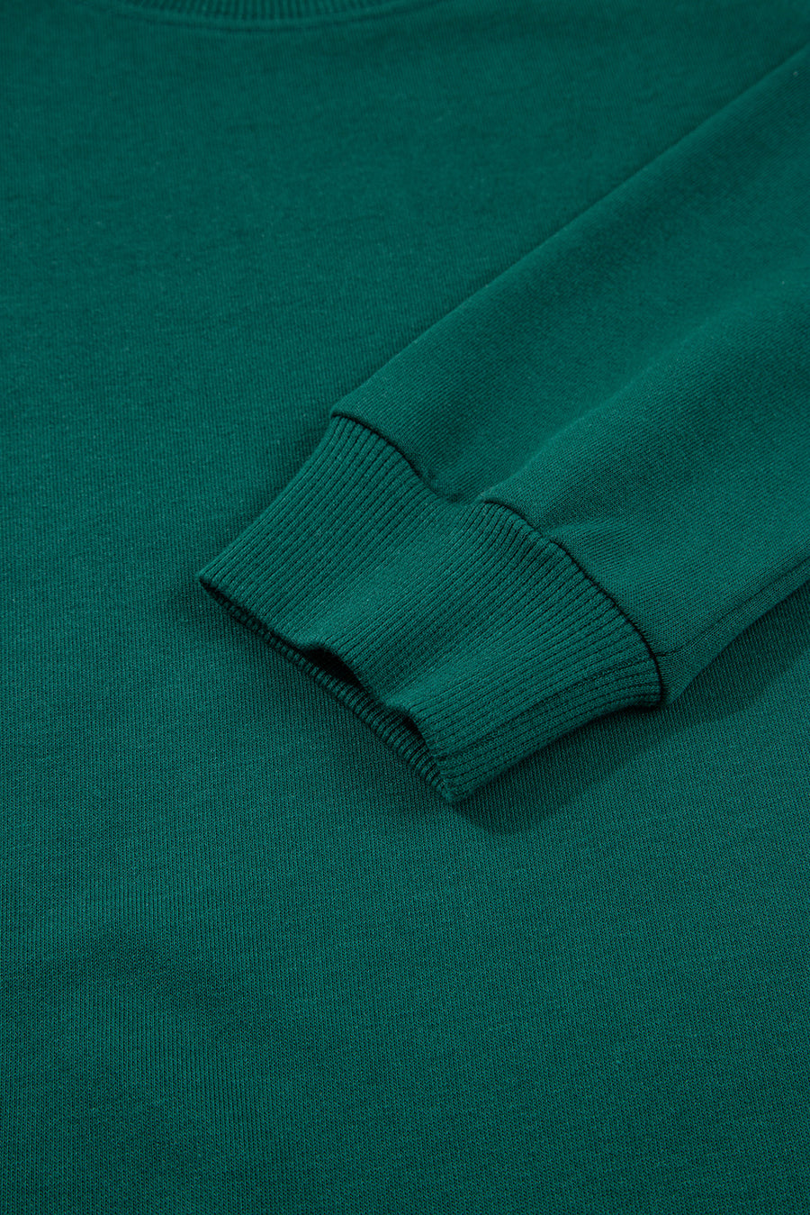 Green Varsity Striped Pullover Top & Loose Drawstring Pants Set