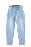 High Rise Relaxed Fit Porkchop Pockets Jeans