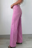 2-Button High Waist Wide Leg Jeans- 4 Colors