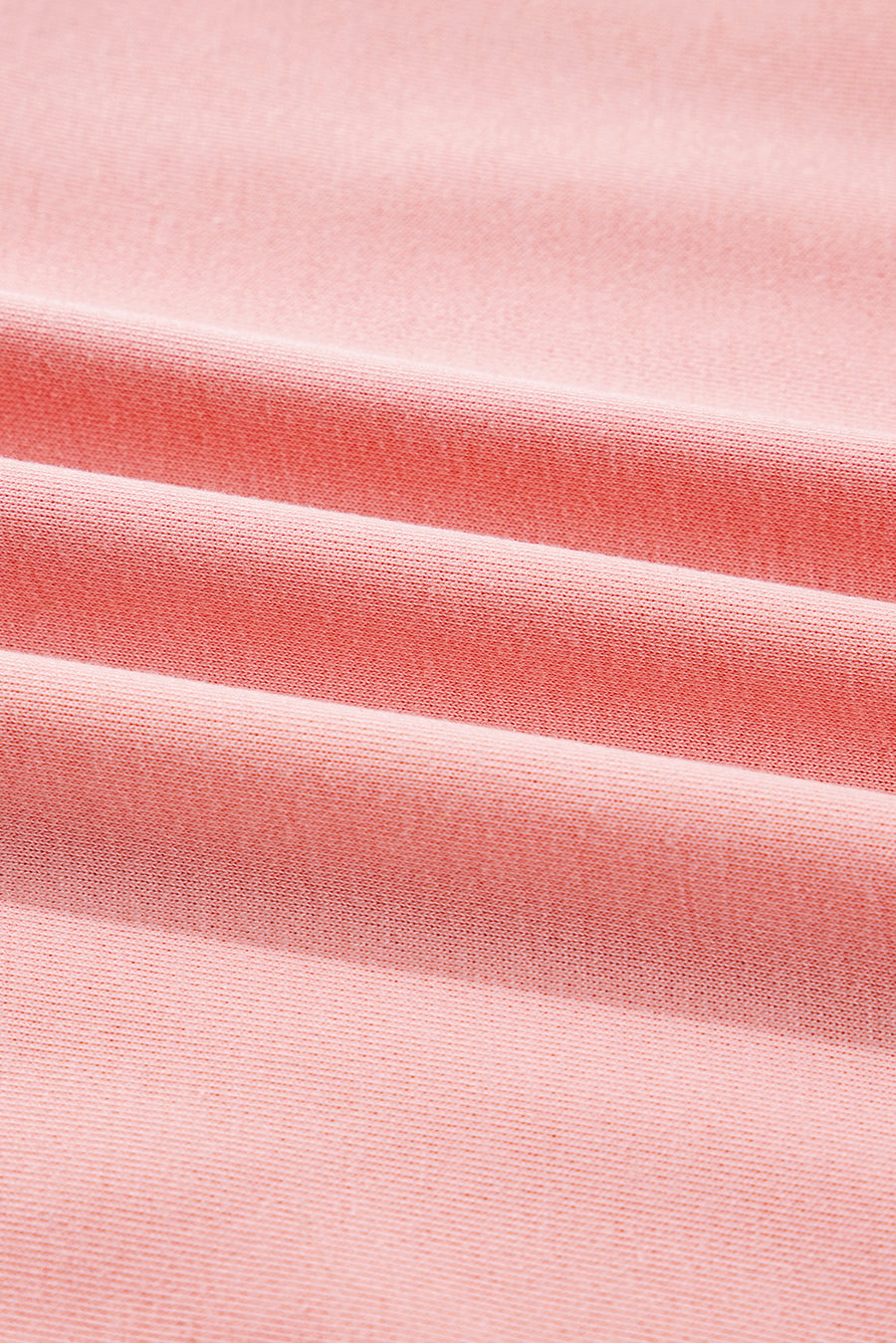 Apricot Pink Exposed Seam Colorblock Split Cuffs & Hem Oversized Sweatshirt