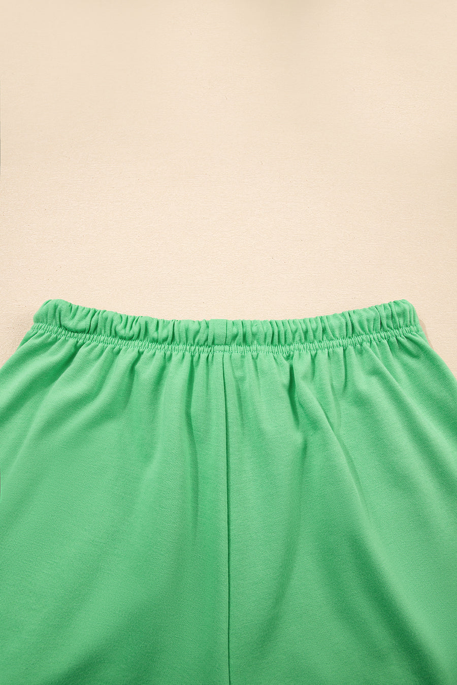 V-Neck Drop Shoulder T-Shirt and Patchwork Shorts Set- 3 Colors