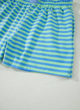 Striped Ribbed Short Sleeve T-Shirt and Shorts Set- 3 Colors