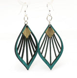 Fan Leaf Palm Earrings # 1028