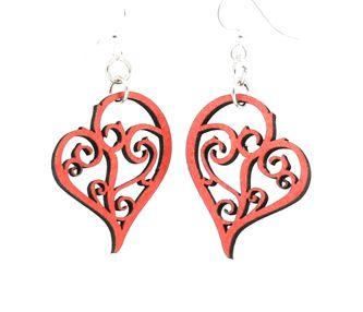 Heart in Vines Earrings #1042