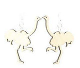 Ostrich Earrings # 1048