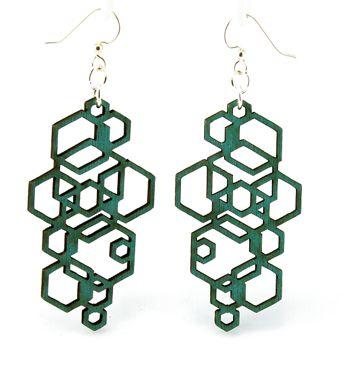 Hexagon Cluster Earrings # 1051