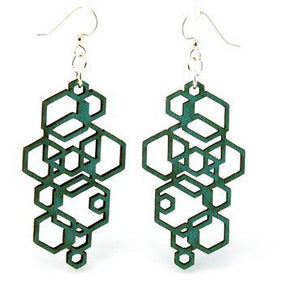 Hexagon Cluster Earrings # 1051