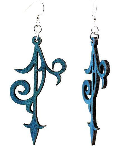 Scroll Ornament Earrings # 1056